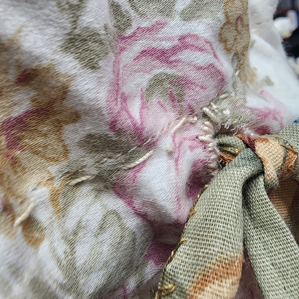 Victorian Shabby Bloomers Ruffle Pants Rose Print Like Boho Print Rose - Picture 4 of 17